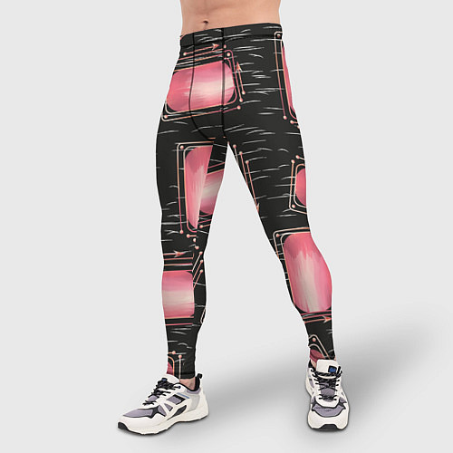 Мужские тайтсы Прямоугольник линии и стрелки / 3D-принт – фото 3