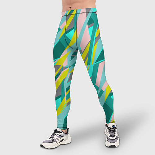 Мужские тайтсы Геометрически узор / 3D-принт – фото 3