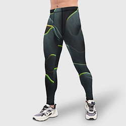 Тайтсы мужские Рельефная текстура, цвет: 3D-принт — фото 2