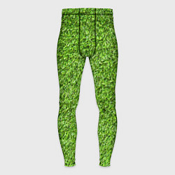 Тайтсы мужские Зелёный газон, цвет: 3D-принт
