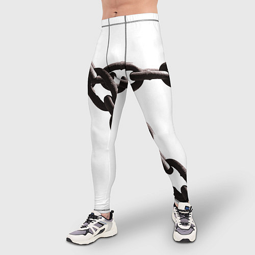 Мужские тайтсы Цепью скованы / 3D-принт – фото 3