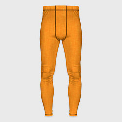 Тайтсы мужские Жёлто-оранжевый текстура однотонный, цвет: 3D-принт