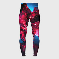 Тайтсы мужские Стеклянные красные камни, цвет: 3D-принт