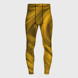 Тайтсы мужские Текстура желтой шерсти, цвет: 3D-принт