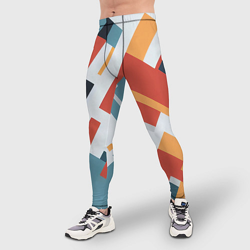 Мужские тайтсы Геометрический узор - нейросеть / 3D-принт – фото 3