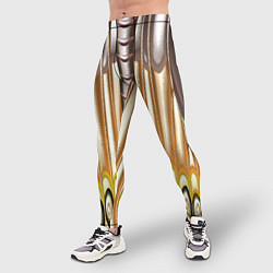 Тайтсы мужские Абстрактный рисунок по мотивам крыла бабочки, цвет: 3D-принт — фото 2
