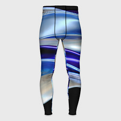 Тайтсы мужские Абстрактные волны синего оттенка, цвет: 3D-принт