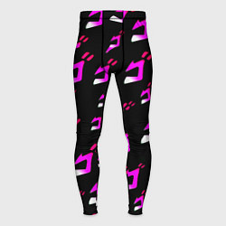 Мужские тайтсы JoJos Bizarre neon pattern logo