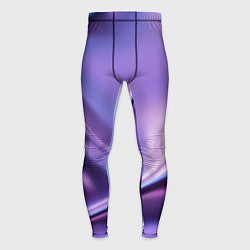 Тайтсы мужские Голография - изгибающийся металлический фиолетовый, цвет: 3D-принт