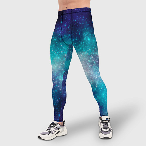Мужские тайтсы Космические туманности / 3D-принт – фото 3