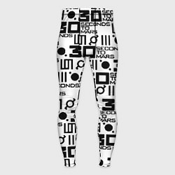 Тайтсы мужские Thirty Seconds to Mars pattern rock, цвет: 3D-принт