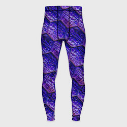 Тайтсы мужские Сине-фиолетовая стеклянная мозаика, цвет: 3D-принт