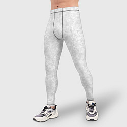 Тайтсы мужские Светло-серый текстура, цвет: 3D-принт — фото 2