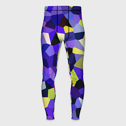 Тайтсы мужские Мозаика фиолетовая, цвет: 3D-принт