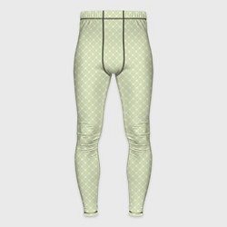 Мужские тайтсы Светлый оливковый паттерн сеточка