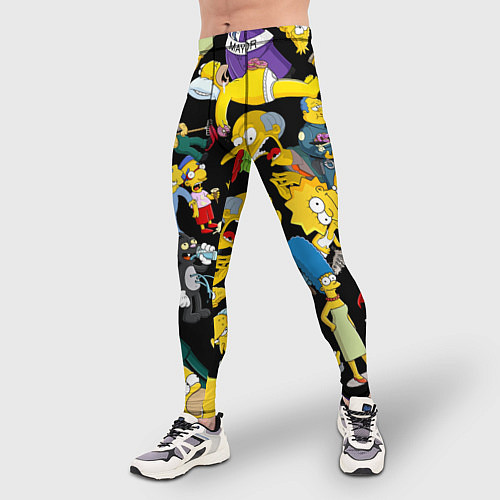 Мужские тайтсы Персонажи Симпсонов / 3D-принт – фото 3