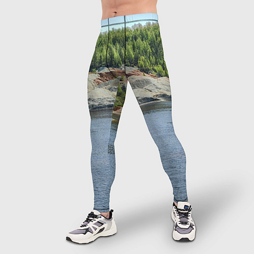 Мужские тайтсы Троицко-байновское месторождение глины / 3D-принт – фото 3