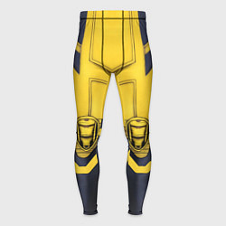 Тайтсы мужские Yellow costume bottom, цвет: 3D-принт