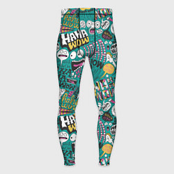 Мужские тайтсы Ха-ха ничего себе - паттерн с рожицами