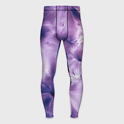 Тайтсы мужские Синие и фиолетовые космические абстрактные узоры т, цвет: 3D-принт