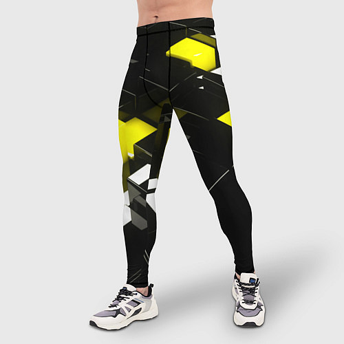 Мужские тайтсы Абстракция обман зрения / 3D-принт – фото 3