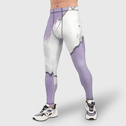 Тайтсы мужские Штукатурка и лавандовая краска, цвет: 3D-принт — фото 2