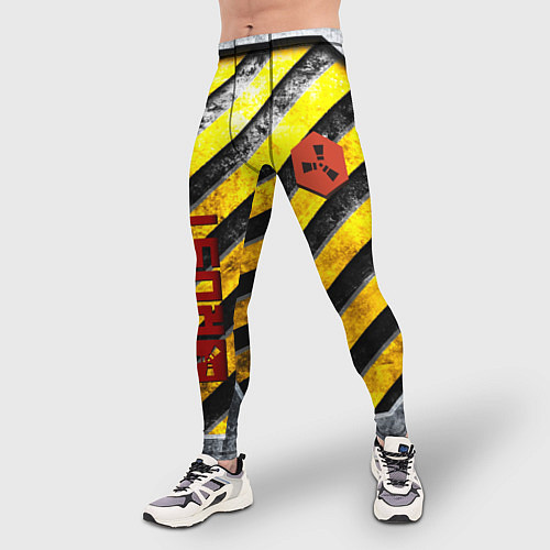 Мужские тайтсы RUST grunge / 3D-принт – фото 3