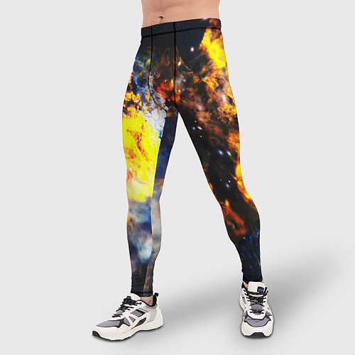 Мужские тайтсы Космическая абстракция / 3D-принт – фото 3