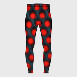 Тайтсы мужские Оптическая иллюзия красная броня, цвет: 3D-принт