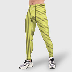 Тайтсы мужские Закулисье классические обои, цвет: 3D-принт — фото 2