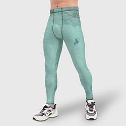 Тайтсы мужские Лагуна sea, цвет: 3D-принт — фото 2