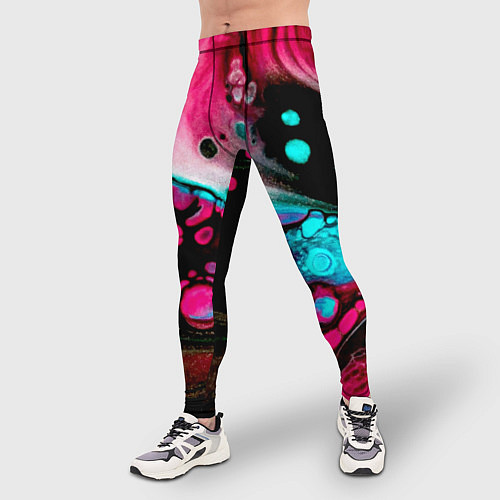 Мужские тайтсы Краски градиента / 3D-принт – фото 3