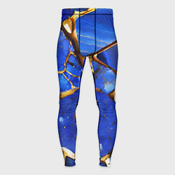Мужские тайтсы A gold mineral in a blue stone