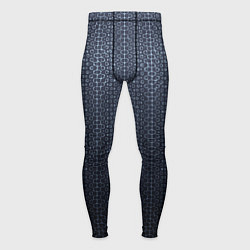 Мужские тайтсы Тёмный серо-синий градиент текстурированный с узор