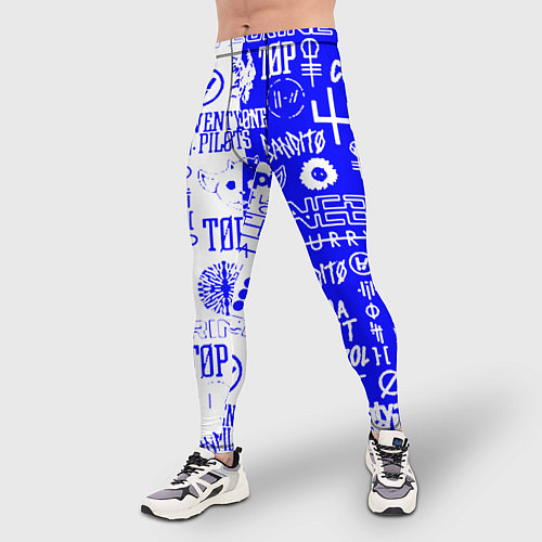 Мужские тайтсы Twenty one pilots лого / 3D-принт – фото 3