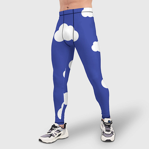 Мужские тайтсы Легкие облака / 3D-принт – фото 3