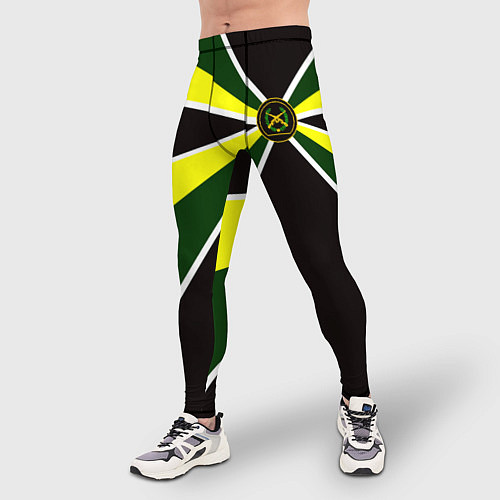 Мужские тайтсы Мотострелковые войска: шеврон без текста / 3D-принт – фото 3