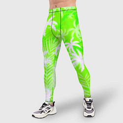 Тайтсы мужские Кислотные тропики, цвет: 3D-принт — фото 2