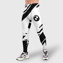 Тайтсы мужские BMW geometry black, цвет: 3D-принт — фото 2