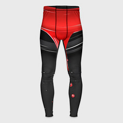 Мужские тайтсы Красная и черная краска текстура