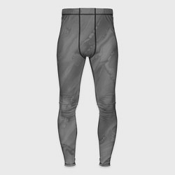 Тайтсы мужские Серая текстура каменная мрамор, цвет: 3D-принт