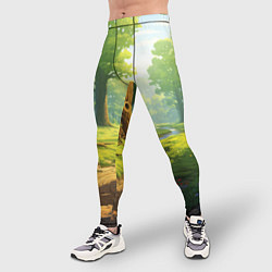 Тайтсы мужские Fabulous forest, цвет: 3D-принт — фото 2