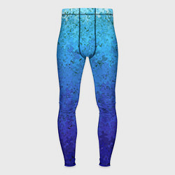 Мужские тайтсы Сине-голубой градиент текстура