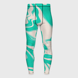 Мужские тайтсы Color white turquoise