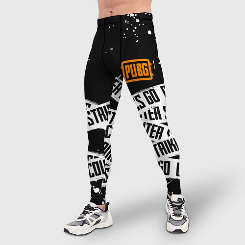 Мужские тайтсы CS x pubg / 3D-принт – фото 3