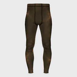 Тайтсы мужские The color is brown, цвет: 3D-принт