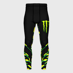 Тайтсы мужские Monster energy кислотная геометрия, цвет: 3D-принт