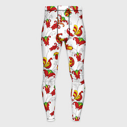 Мужские тайтсы Русский народный орнамент в стиле росписей Северно