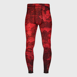 Тайтсы мужские Абстракция - red uniform camouflage, цвет: 3D-принт