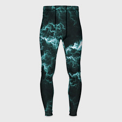 Тайтсы мужские Lightning light blue line, цвет: 3D-принт